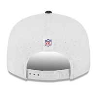 Men's New Era  White/Black Cincinnati Bengals 2025 NFL Training Camp Split Panel 9FIFTY Snapback Hat