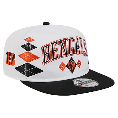 Men's New Era  White Cincinnati Bengals Argyle 19TWENTY Adjustable Hat
