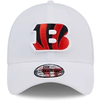 Casquette flexible principale 39THIRTY des Bengals de Cincinnati New Era pour hommes, blanche