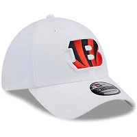 Casquette flexible principale 39THIRTY des Bengals de Cincinnati New Era pour hommes, blanche