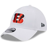 Casquette flexible principale 39THIRTY des Bengals de Cincinnati New Era pour hommes, blanche