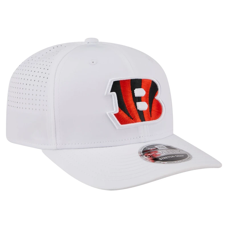 Casquette ajustable New Era blanche pour homme, modèle Cincinnati Bengals, référence 9SEVENTY.