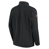Men's Nike Black Cincinnati Bengals 2023 Sideline Coach Half-Zip Hoodie Jacket