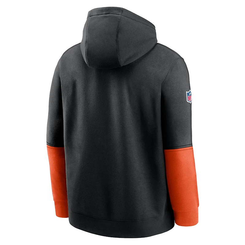 Men's Nike Black Cincinnati Bengals 2024 Sideline Club Pullover Hoodie