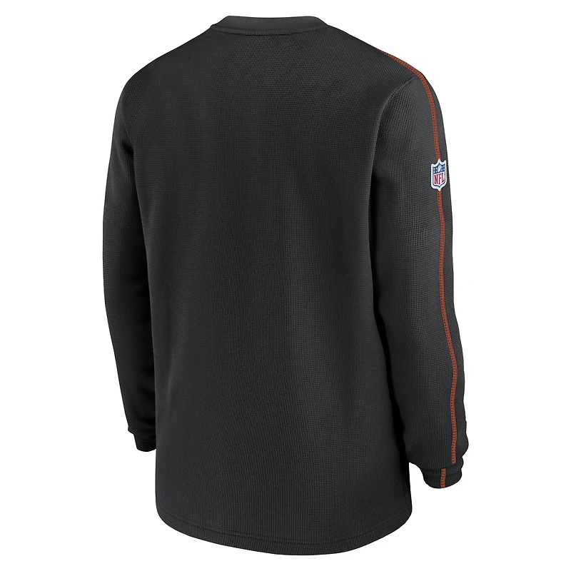 Men's Nike Black Cincinnati Bengals 2024 Sideline Coaches Long Sleeve Top