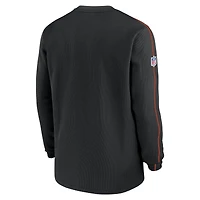 Men's Nike Black Cincinnati Bengals 2024 Sideline Coaches Long Sleeve Top