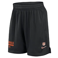 Men's Nike Black Cincinnati Bengals 2024 Sideline Performance Mesh Shorts
