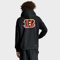 Men's Nike Black Cincinnati Bengals 2025 NFL Crucial Catch Sideline Standard Issue Dri-FIT Hoodie