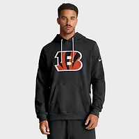 Sweat à capuche Nike noir Cincinnati Bengals 2025 Sideline Standard Issue Club Dri-FIT pour homme