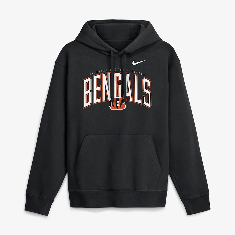 Men's Nike Black Cincinnati Bengals Expect Victory Club Fleece Pullover Hoodie