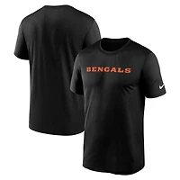 T-shirt Nike Legend Dri-FIT noir pour homme, modèle Cincinnati Bengals