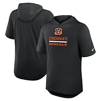 T-shirt à capuche Nike noir Cincinnati Bengals Lockup Tri-Blend pour homme