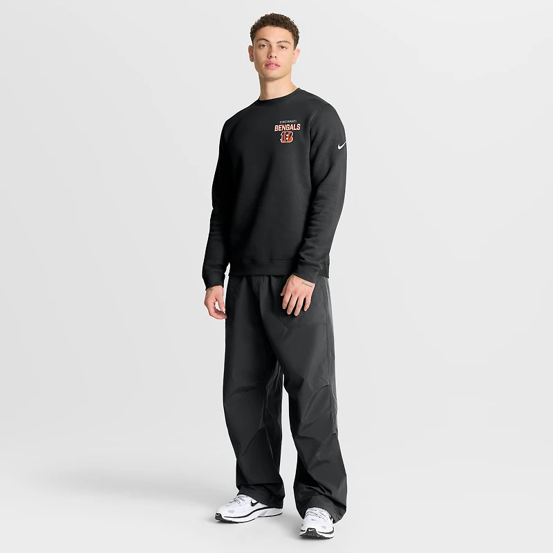Men's Nike Black Cincinnati Bengals Primetime Club Fleece Pullover Sweatshirt