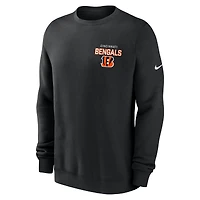 Men's Nike Black Cincinnati Bengals Primetime Club Fleece Pullover Sweatshirt