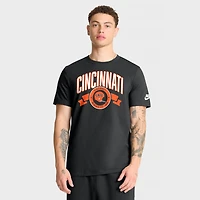 T-shirt Nike noir pour homme, motif Rewind, imprimé devant et derrière, des Bengals de Cincinnati