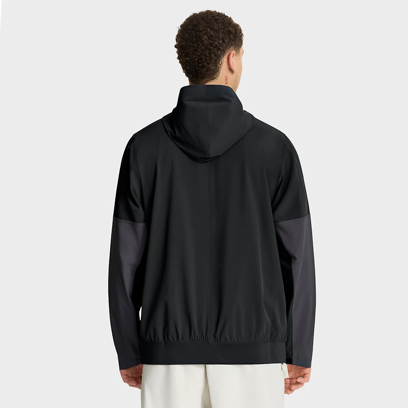 Men's Nike Black Cincinnati Bengals Sideline Anorak Half-Zip Hoodie Jacket
