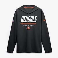 Haut à capuche léger manches longues Nike Dri-FIT pour homme, noir