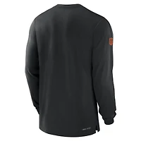T-shirt à manches longues Nike noir Cincinnati Bengals Sideline Player Performance pour homme