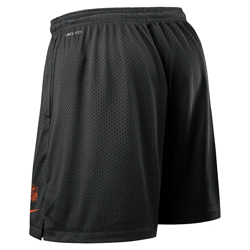 Men's Nike Black Cincinnati Bengals Sideline Reversible Dri-FIT Shorts