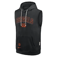 Sweat à capuche sans manches Nike Dri-FIT Sideline Standard Issue pour homme, noir, des Bengals de Cincinnati
