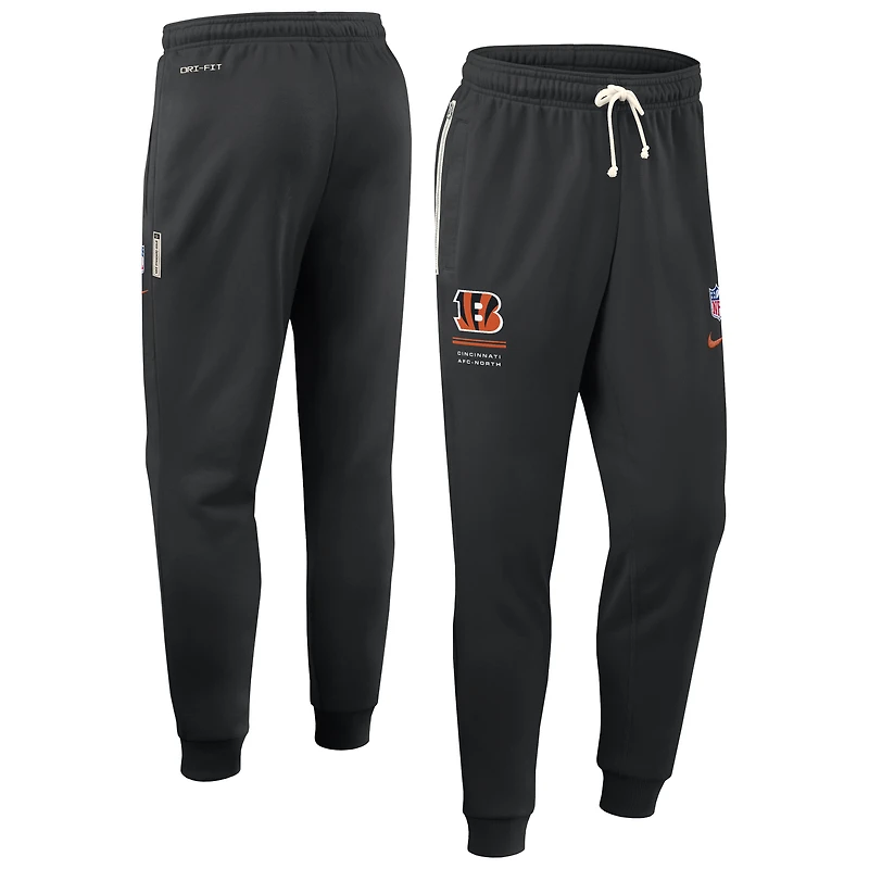 Pantalon Nike Dri-FIT Sideline Standard Issue noir pour homme, modèle des Bengals de Cincinnati