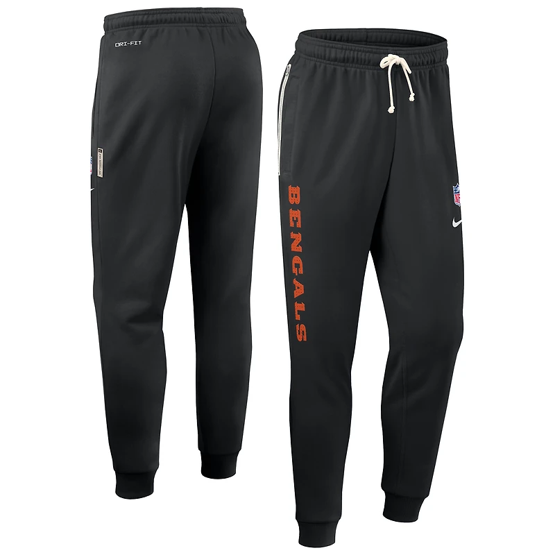 Men's Nike Black Cincinnati Bengals Sideline Standard Issue Ground Game Dri-FIT Taper Pants