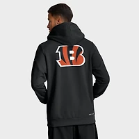 Sweat à capuche Nike noir fermeture éclair intégrale pour homme des Bengals de Cincinnati