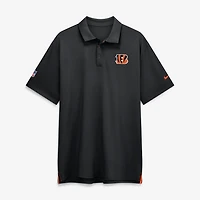 Men's Nike Black Cincinnati Bengals Sideline Tour Dri-FIT Polo