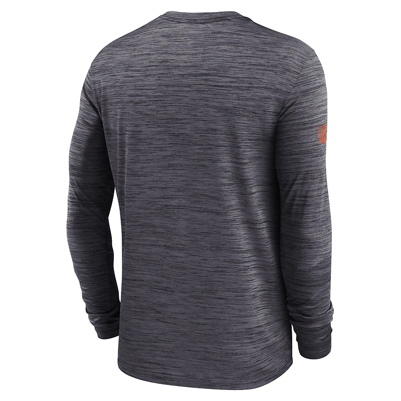Men's Nike Black Cincinnati Bengals Sideline Velocity Performance Long Sleeve T-Shirt