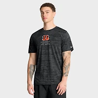 T-shirt Nike noir pour homme Cincinnati Bengals Velocity Ball Carrier Dri-FIT