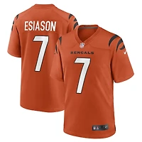 Maillot de jeu alternatif joueur retraité Nike Boomer Esiason orange des Bengals Cincinnati pour hommes