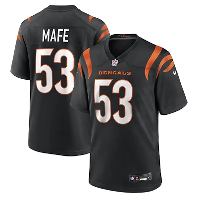 Maillot de match Nike Boye Mafe noir pour homme, équipe des Bengals Cincinnati