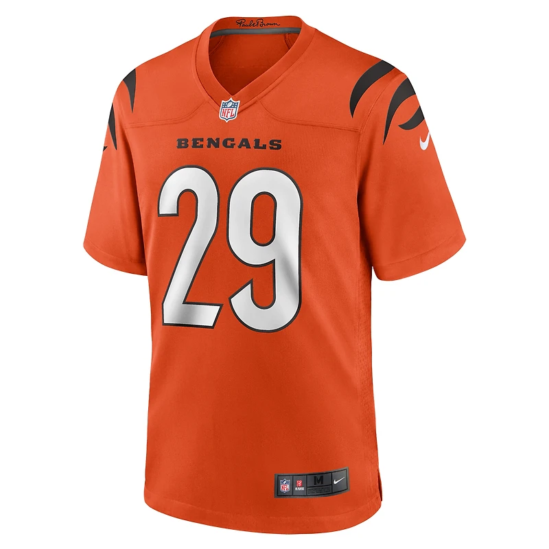 Men's Nike Cam Taylor-Britt Orange Cincinnati Bengals Alternate Game Jersey