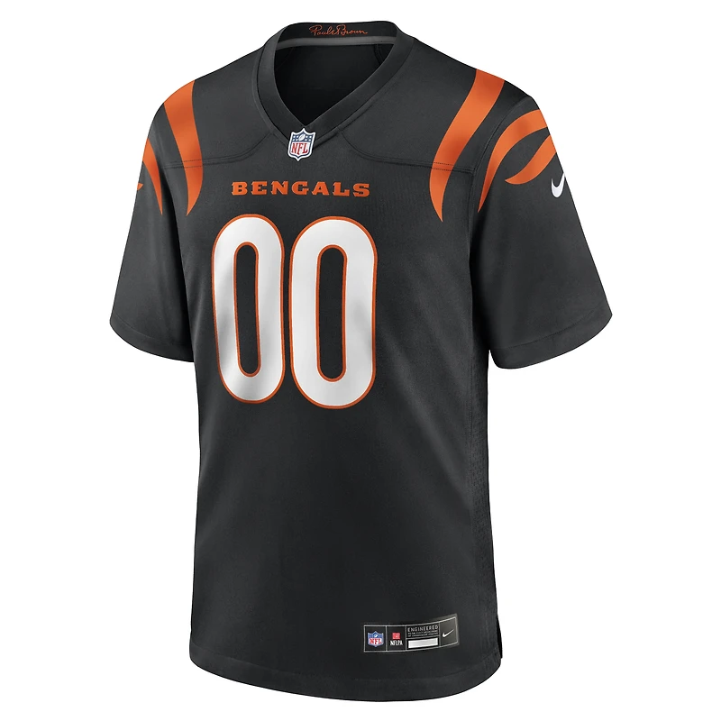 Men's Nike Cashius Howell Black Cincinnati Bengals Team Game Jersey