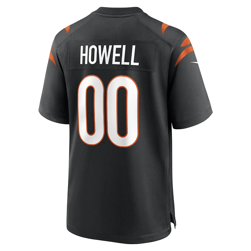 Men's Nike Cashius Howell Black Cincinnati Bengals Team Game Jersey