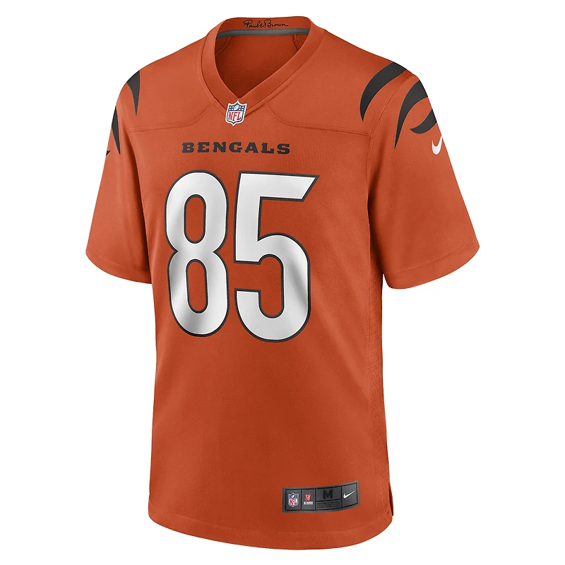 Maillot de joueur retraité Nike Chad Johnson Orange des Bengals Cincinnati pour hommes