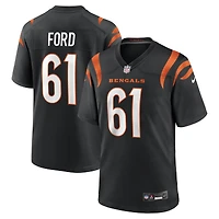 Maillot de match Nike Cody Ford des Bengals Cincinnati pour homme, noir