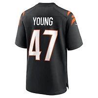 Men's Nike Craig Young  Black Cincinnati Bengals Team Game Jersey