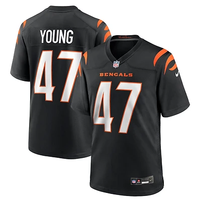 Men's Nike Craig Young  Black Cincinnati Bengals Team Game Jersey