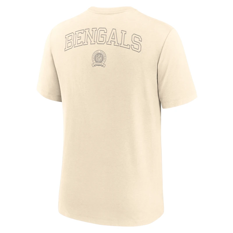 Men's Nike Cream Cincinnati Bengals Glory Tri-Blend T-Shirt
