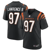 Maillot de match Nike Dexter Lawrence II noir des Bengals Cincinnati pour homme