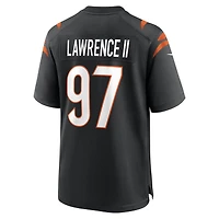 Maillot de match Nike Dexter Lawrence II noir des Bengals Cincinnati pour homme