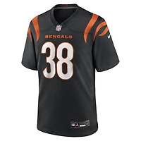 Maillot de match l'équipe Nike DJ Ivey pour hommes, noir, Cincinnati Bengals