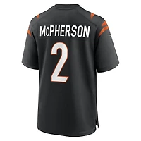Men's Nike Evan McPherson Black Cincinnati Bengals Game Jersey