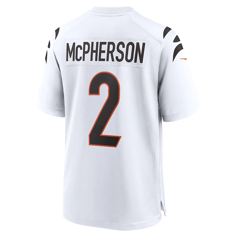 Maillot de joueur match Nike Evan McPherson des Bengals Cincinnati blanc pour homme