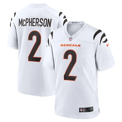 Maillot de joueur match Nike Evan McPherson des Bengals Cincinnati blanc pour homme