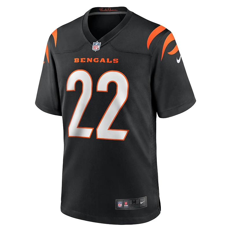Men's Nike Geno Stone  Black Cincinnati Bengals Game Jersey