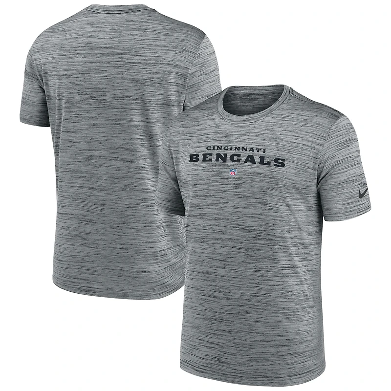 T-shirt Nike gris Cincinnati Bengals Velocity Performance pour homme