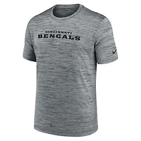 T-shirt Nike gris Cincinnati Bengals Velocity Performance pour homme
