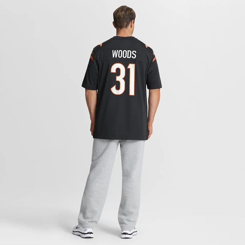 Maillot Nike Ickey Woods Cincinnati Bengals Retired Game pour homme Noir